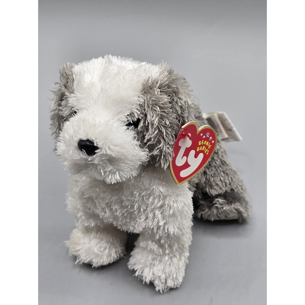 Ty Beanie Baby - HERDER the Sheepdog / Dog 6" ‎ Plush Stuffed Animal Toy